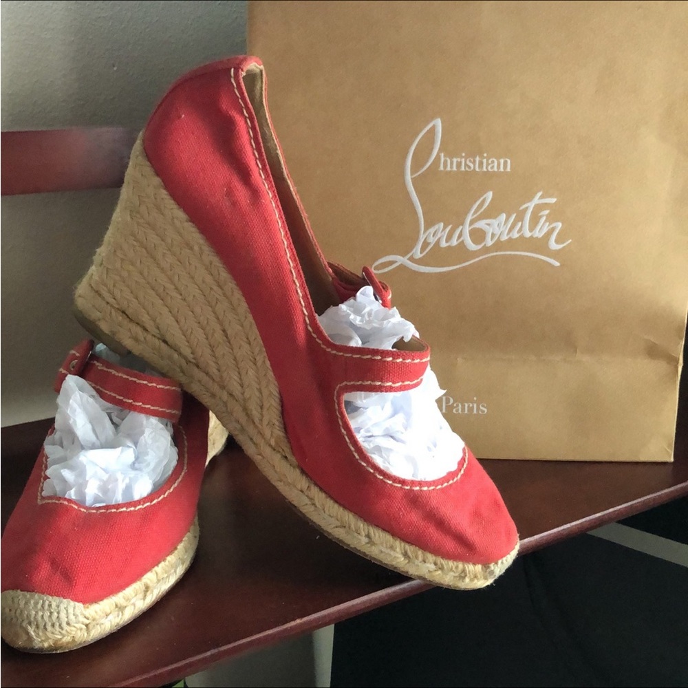 Authentic Louboutin espadrilles